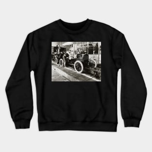 Auto Assembly Line, 1923. Vintage Photo Crewneck Sweatshirt